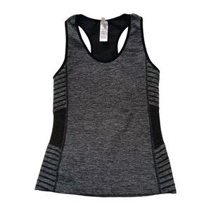 New Mix Activewear TOP Size M GRAY Modern Yoga Gym Barbiecore Sporty RACERBACK